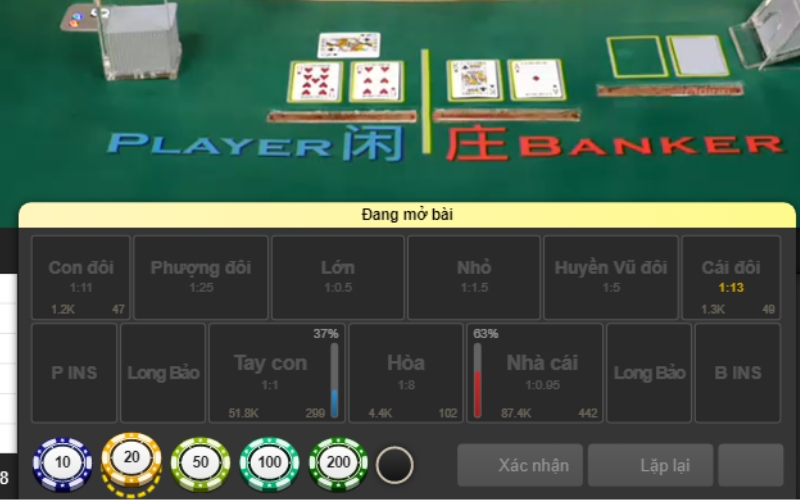 Một số thuật ngữ Baccarat cơ bản